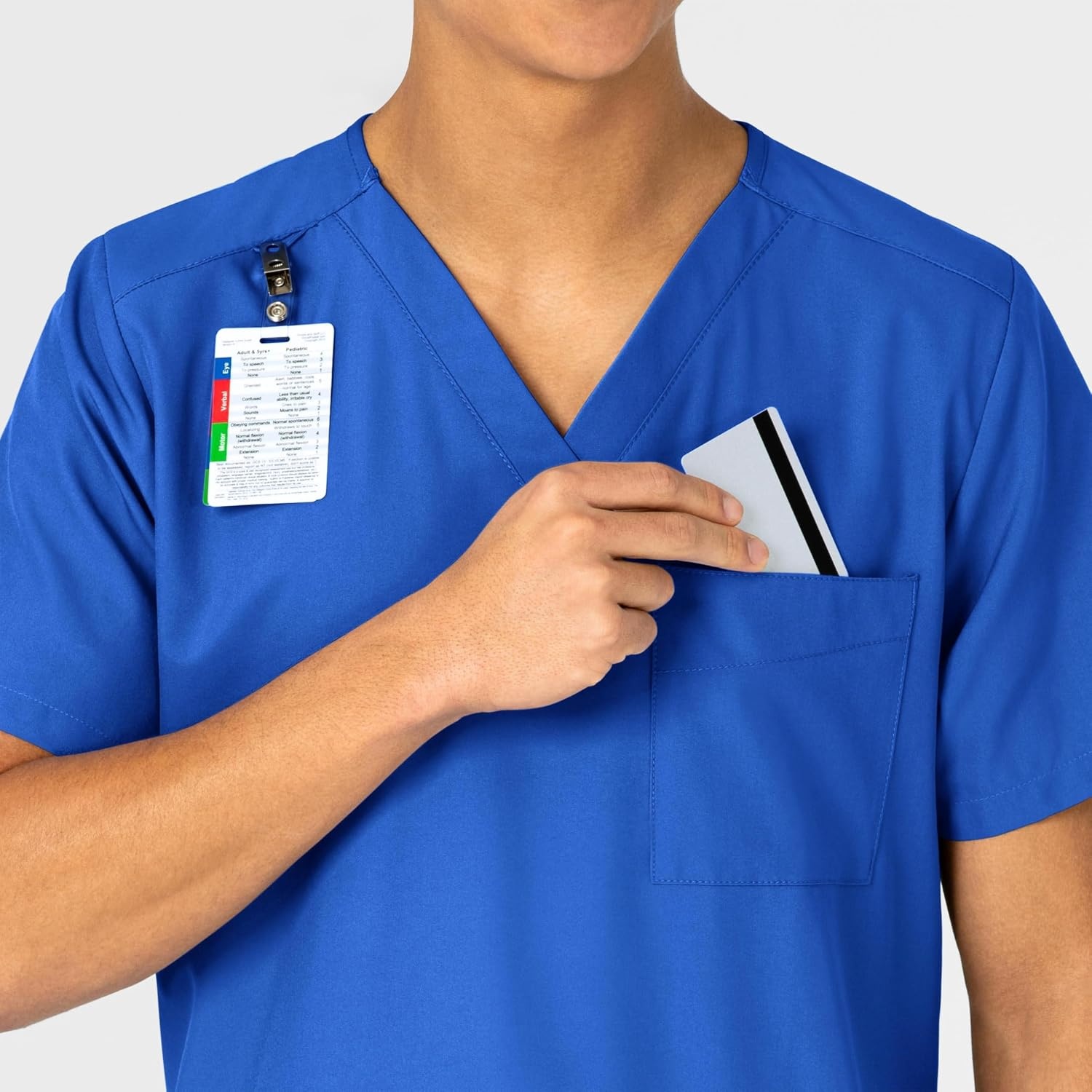 image:imageWink W123 Unisex 4 Pocket Utility Scrub TopRoyal