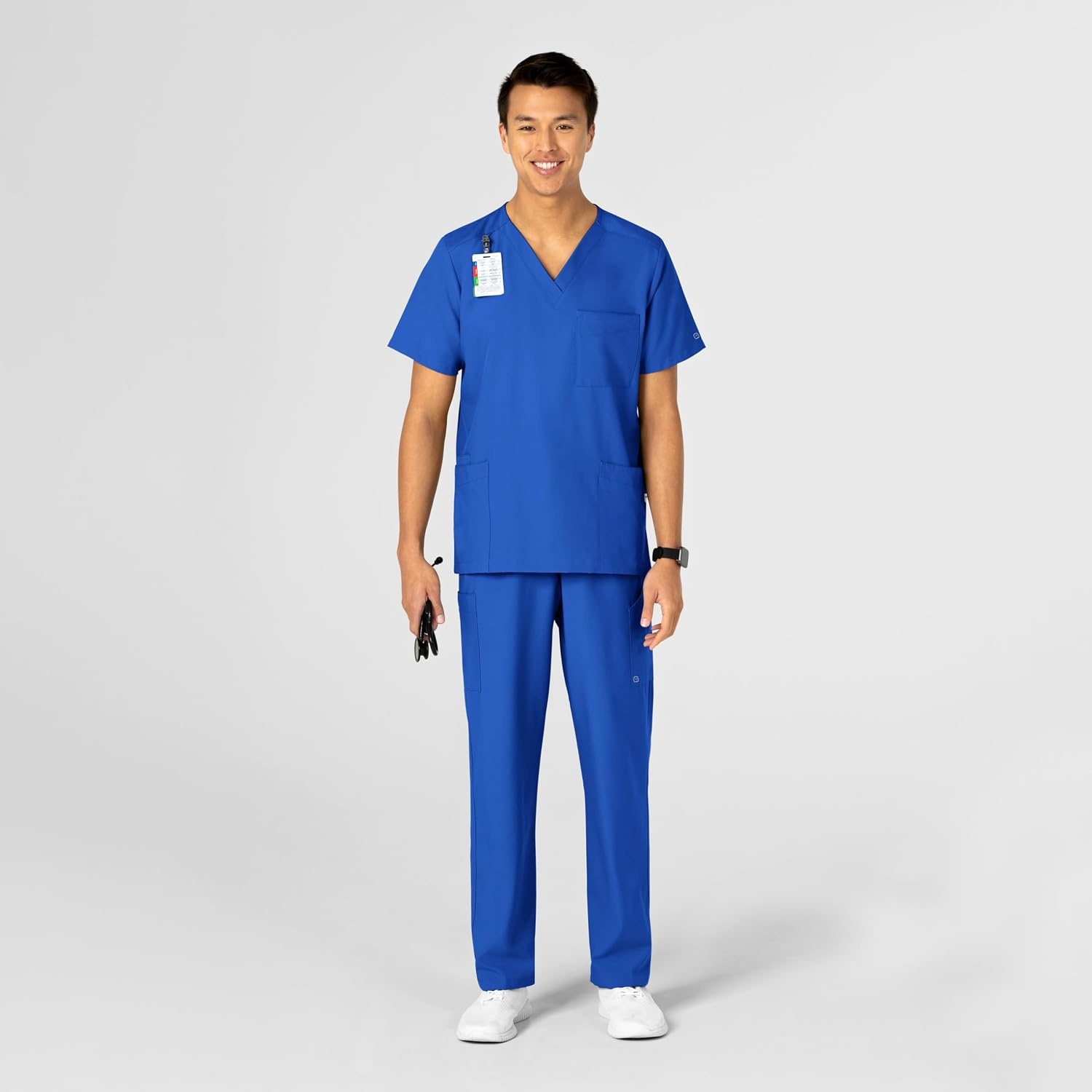 image:imageWink W123 Unisex 4 Pocket Utility Scrub TopRoyal
