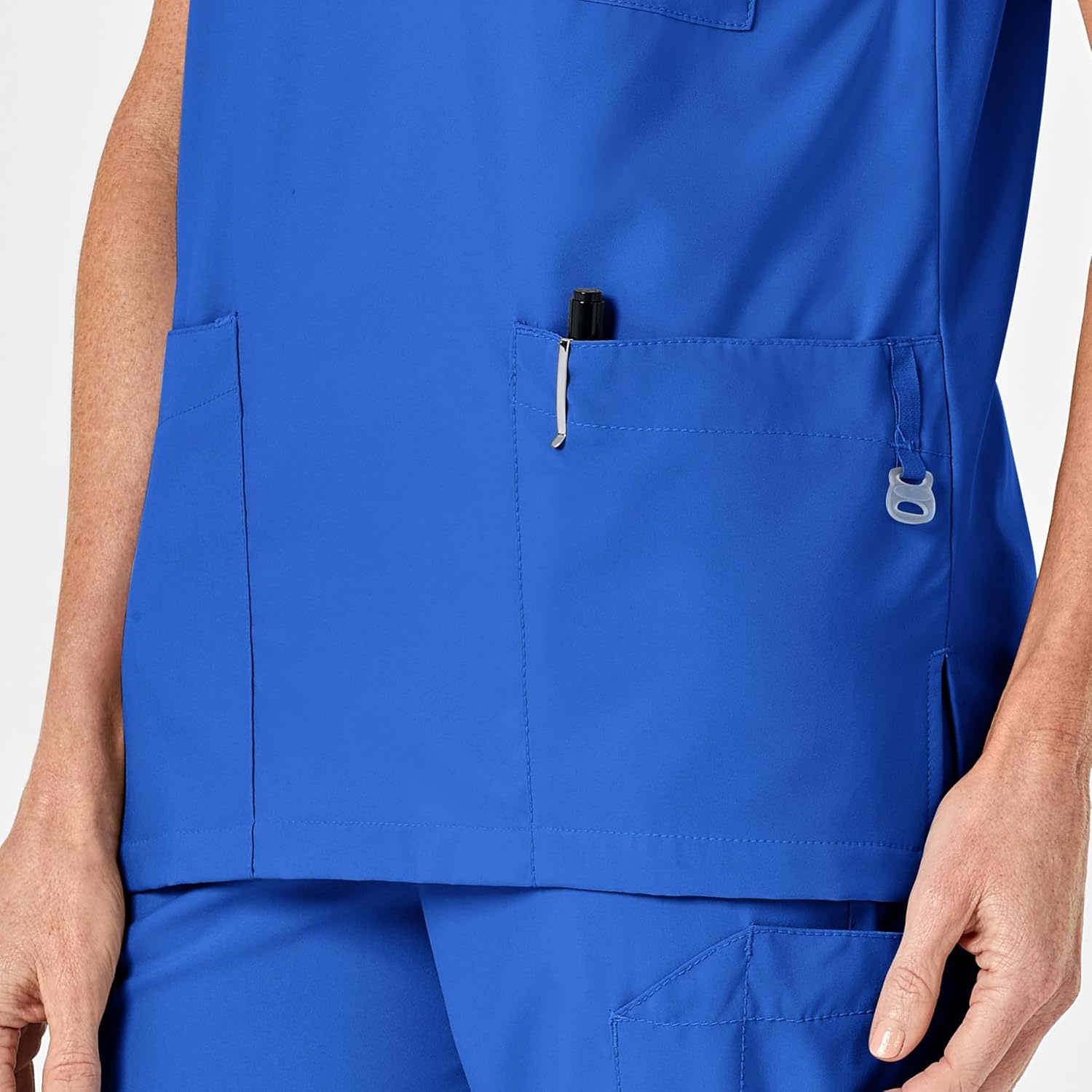 image:imageWink W123 Unisex 4 Pocket Utility Scrub TopRoyal
