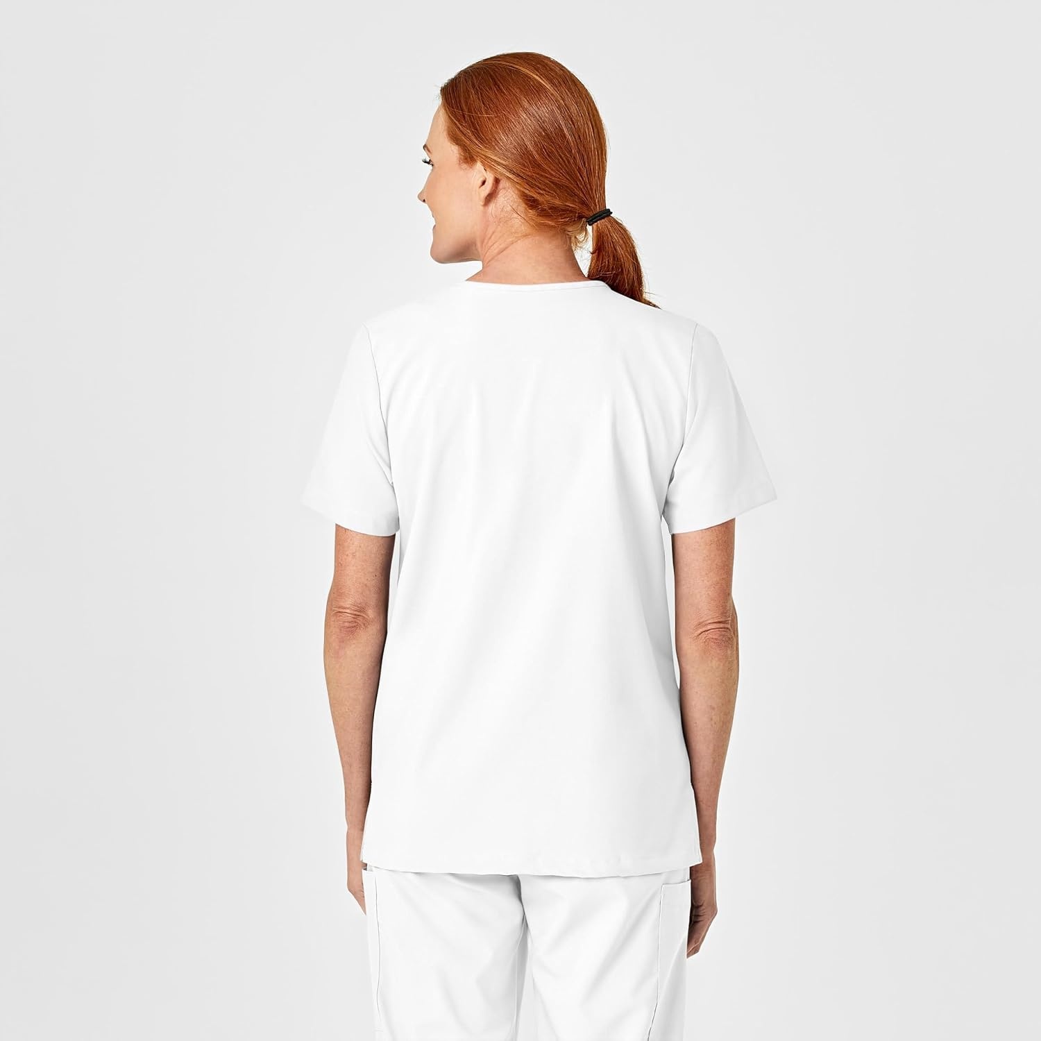 image:imageWink W123 Unisex 4 Pocket Utility Scrub TopWhite