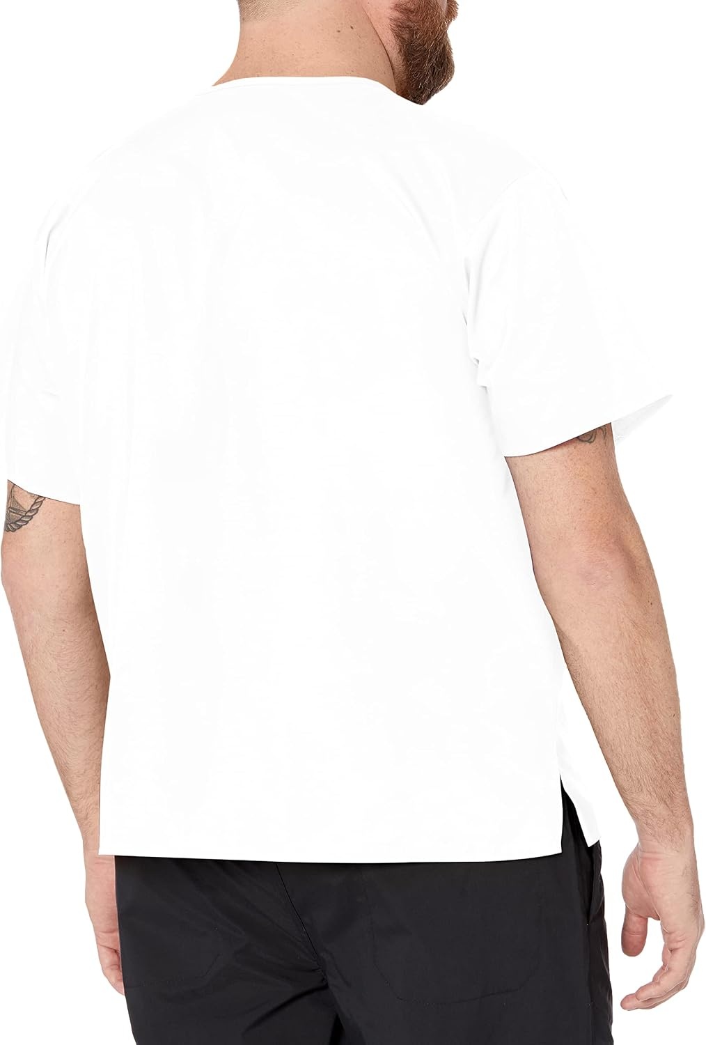 image:imageWink WonderWORK Unisex VNeck Scrub TopWhite