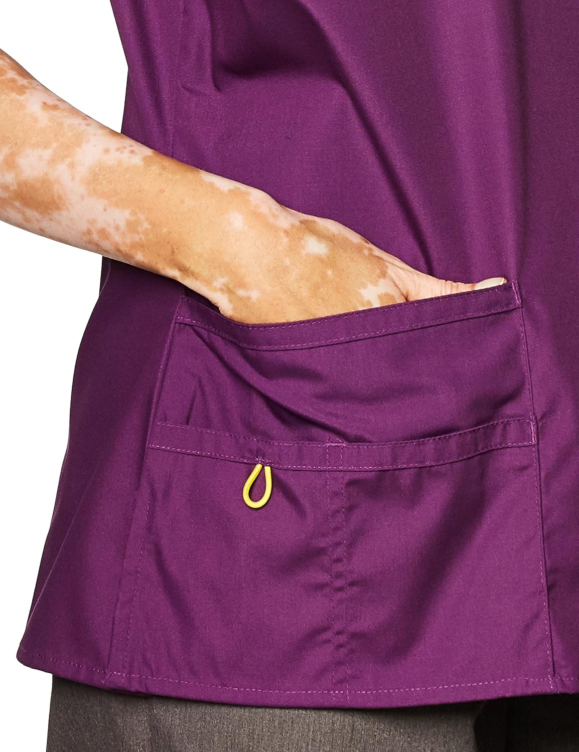 image:imageWonderWink Womens Origins Bravo VNeck TopEggplant