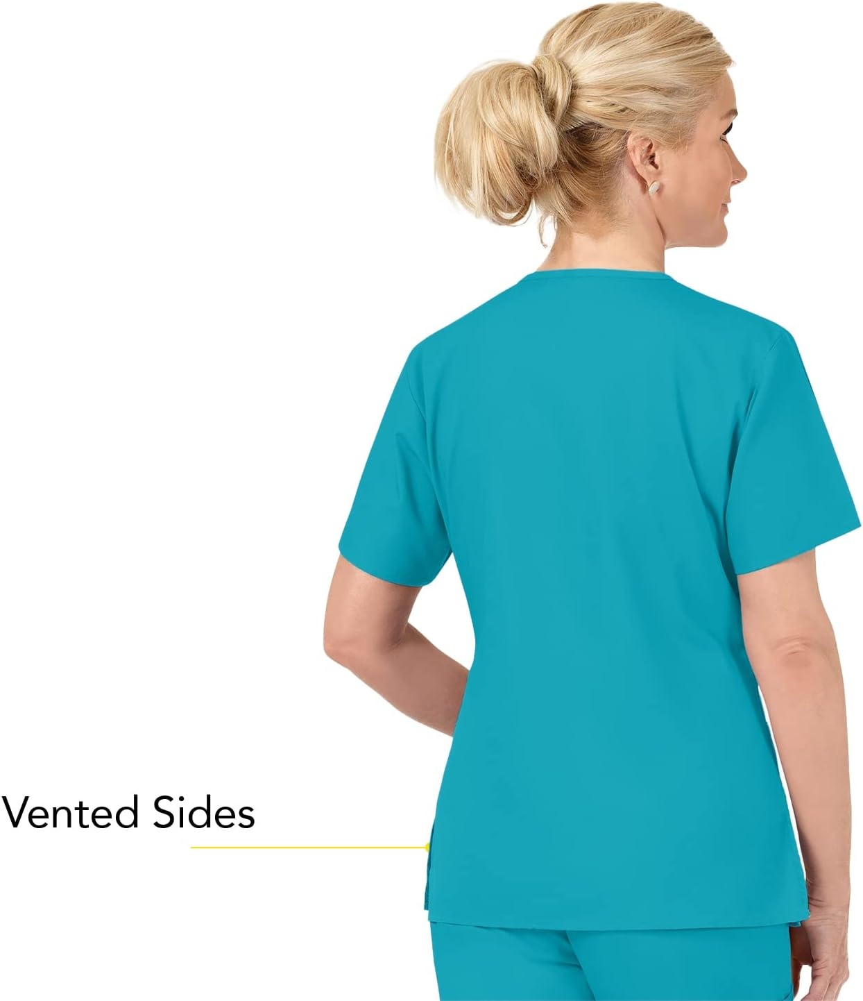 image:imageWonderWink Womens Origins Bravo VNeck TopReal Teal