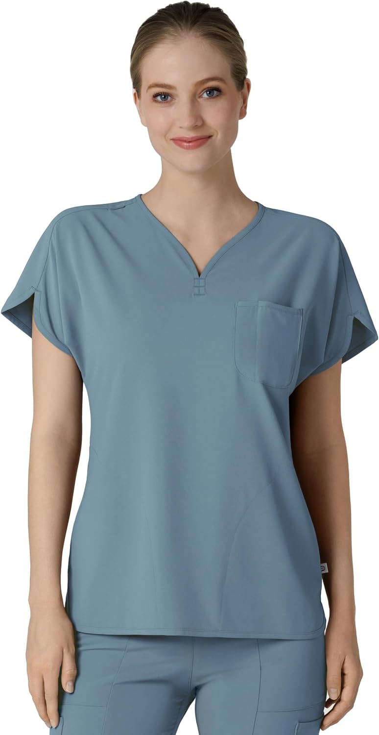 image:imageWonderWink Womens Scrub TopElemental Blue