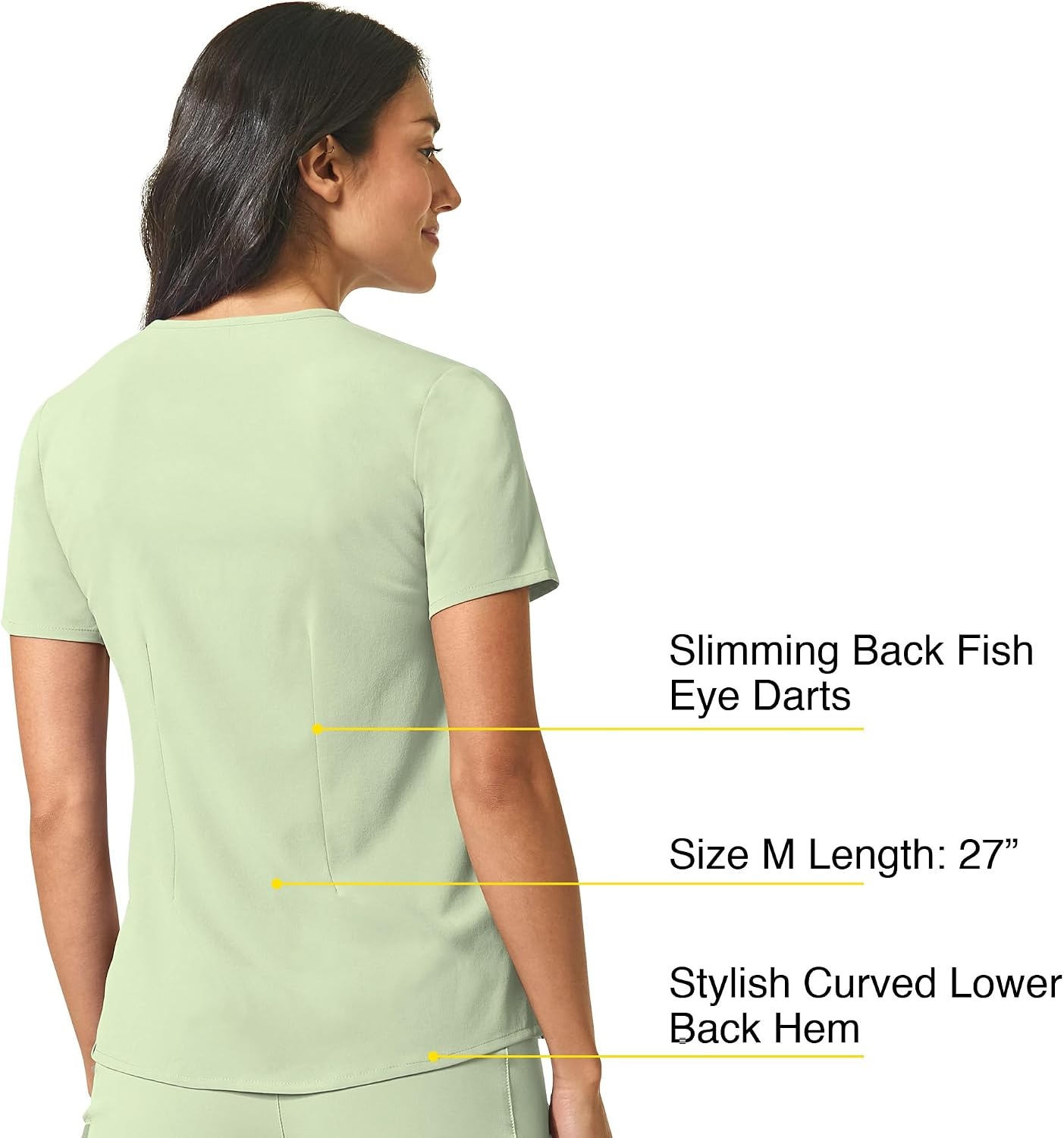 image:imageWonderWink Womens Scrub TopFresh Mint