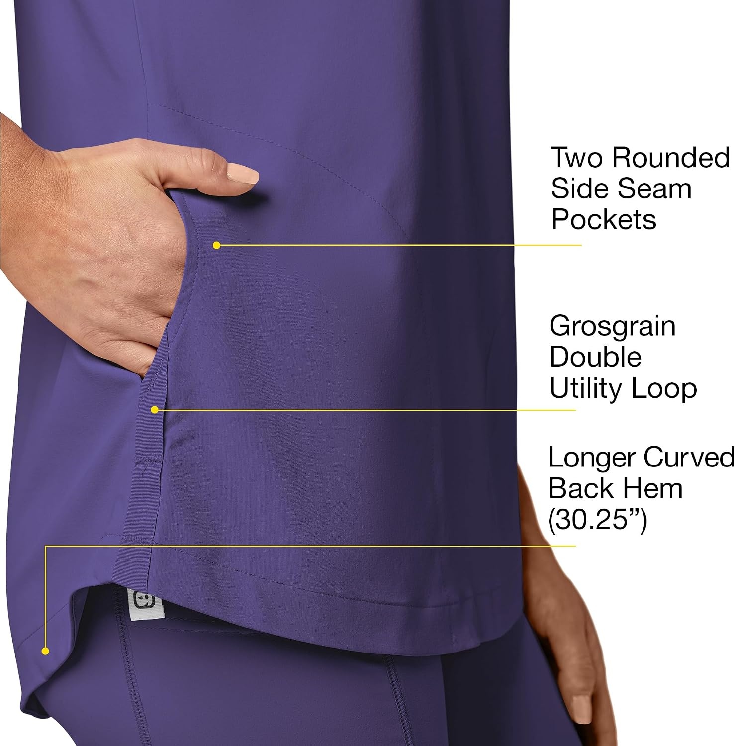 image:imageWonderWink Womens Scrub TopGrape