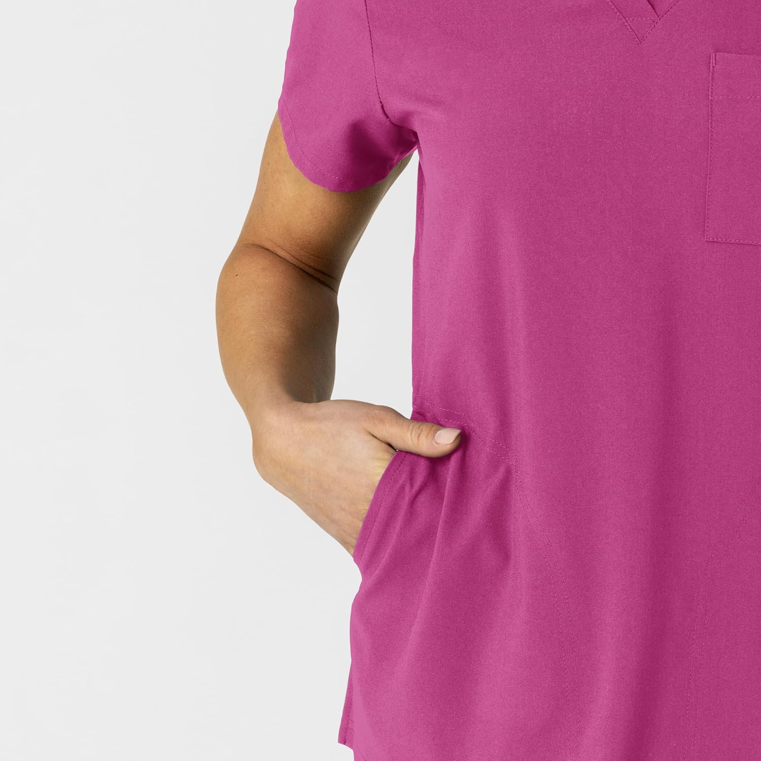 image:imageWonderWink Womens Scrub TopRaspberry