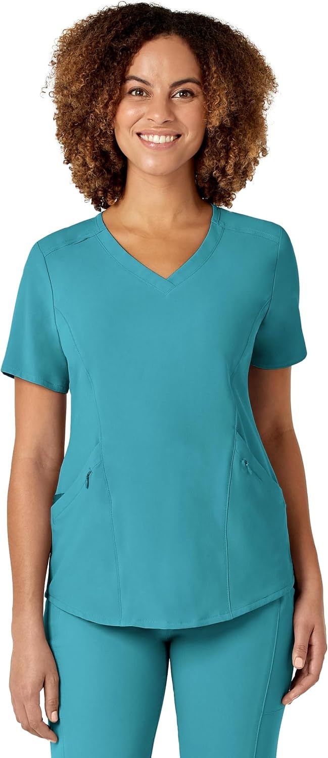 image:imageWonderWink Womens Scrub TopTeal Blue