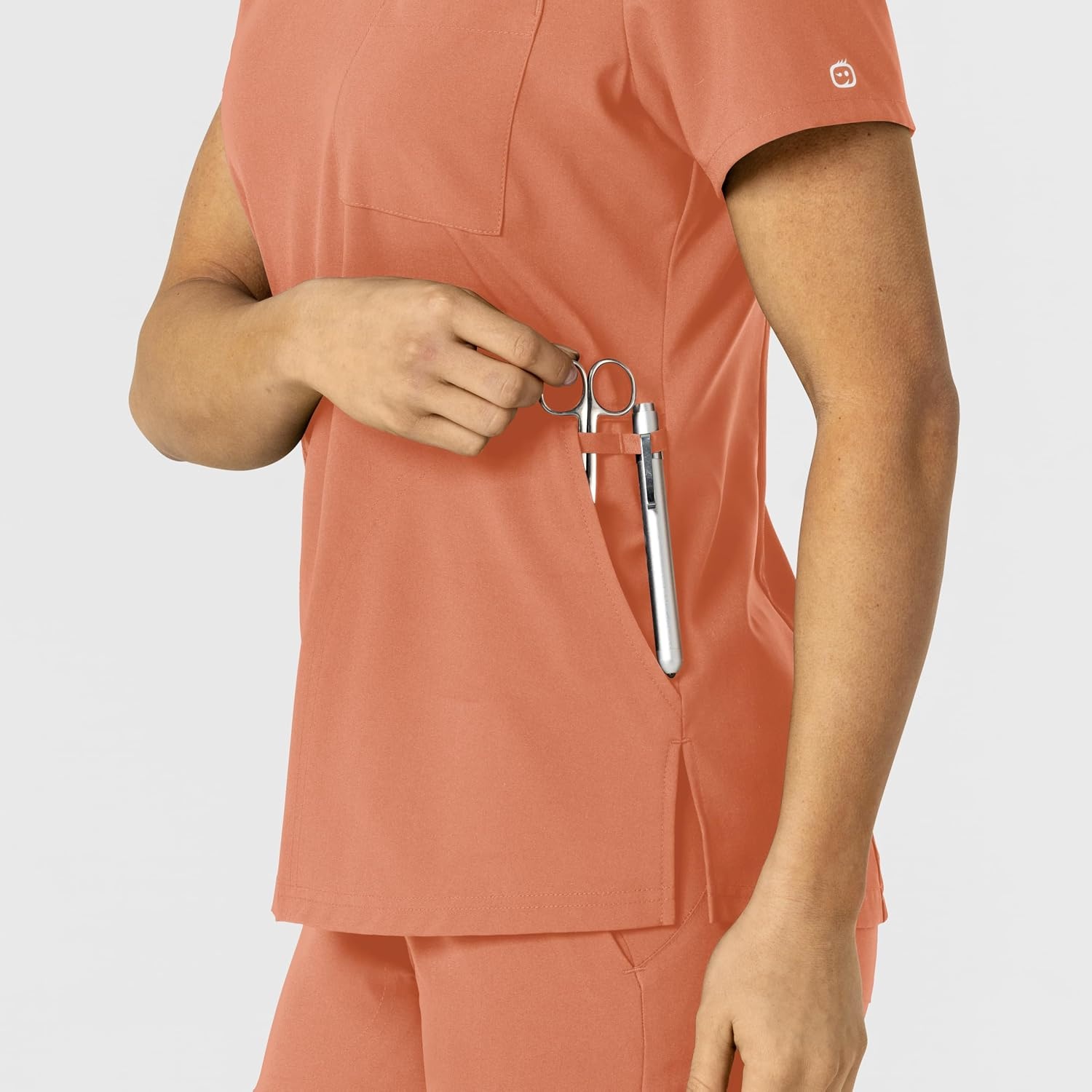 image:imageWonderWink Womens Scrub TopTerracotta