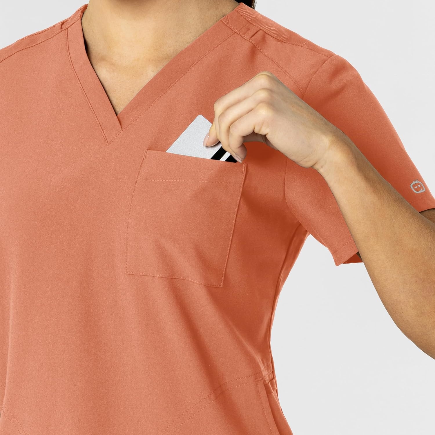image:imageWonderWink Womens Scrub TopTerracotta