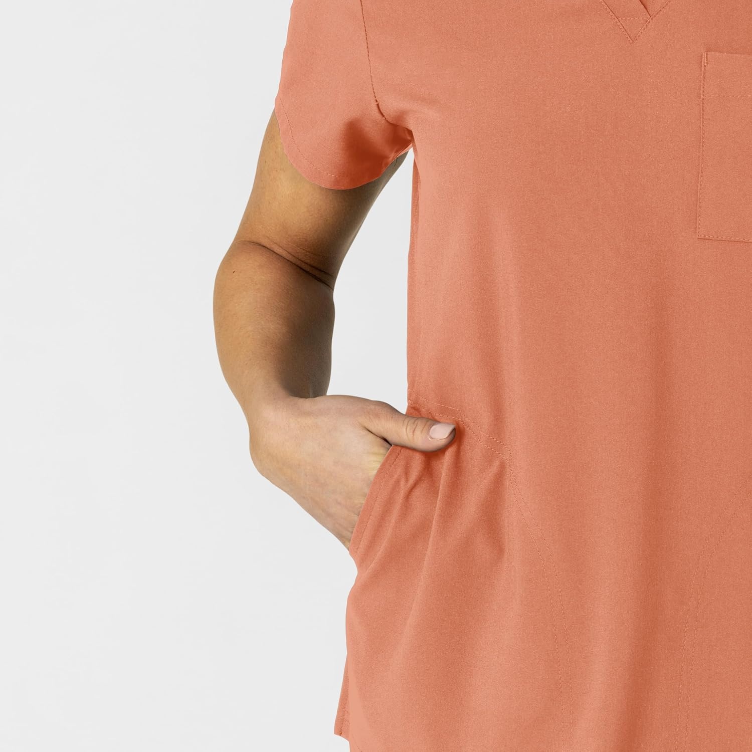 image:imageWonderWink Womens Scrub TopTerracotta