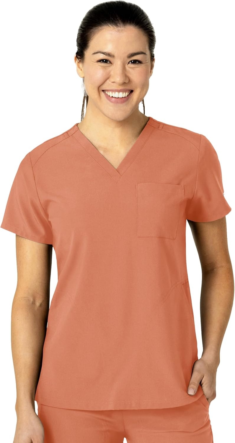 image:imageWonderWink Womens Scrub TopTerracotta