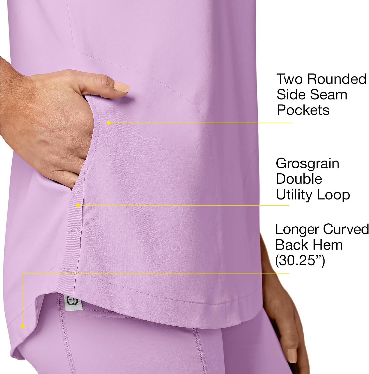 image:imageWonderWink Womens Scrub TopViolet Tulle