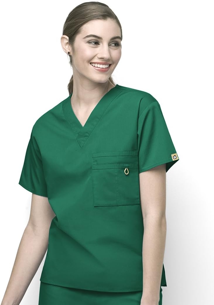 image:imageWonderWink unisexadult Big The Alpha Unisex VNeck Scrub Top Navy 4XLarge