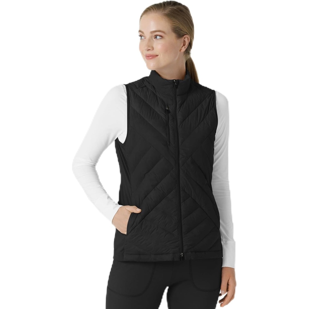 image:imageWINK Layers Womens Quilted Scrub VestBlack