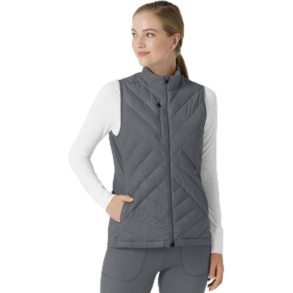 image:imageWINK Layers Womens Quilted Scrub VestPewter