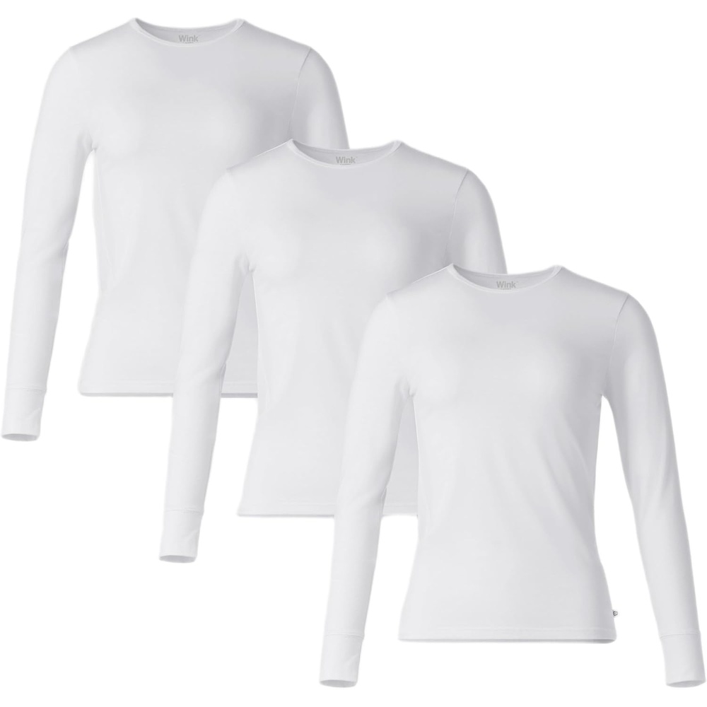 image:imageWink Layers Womens 3Pack Essential Layer Long SleeveWhite