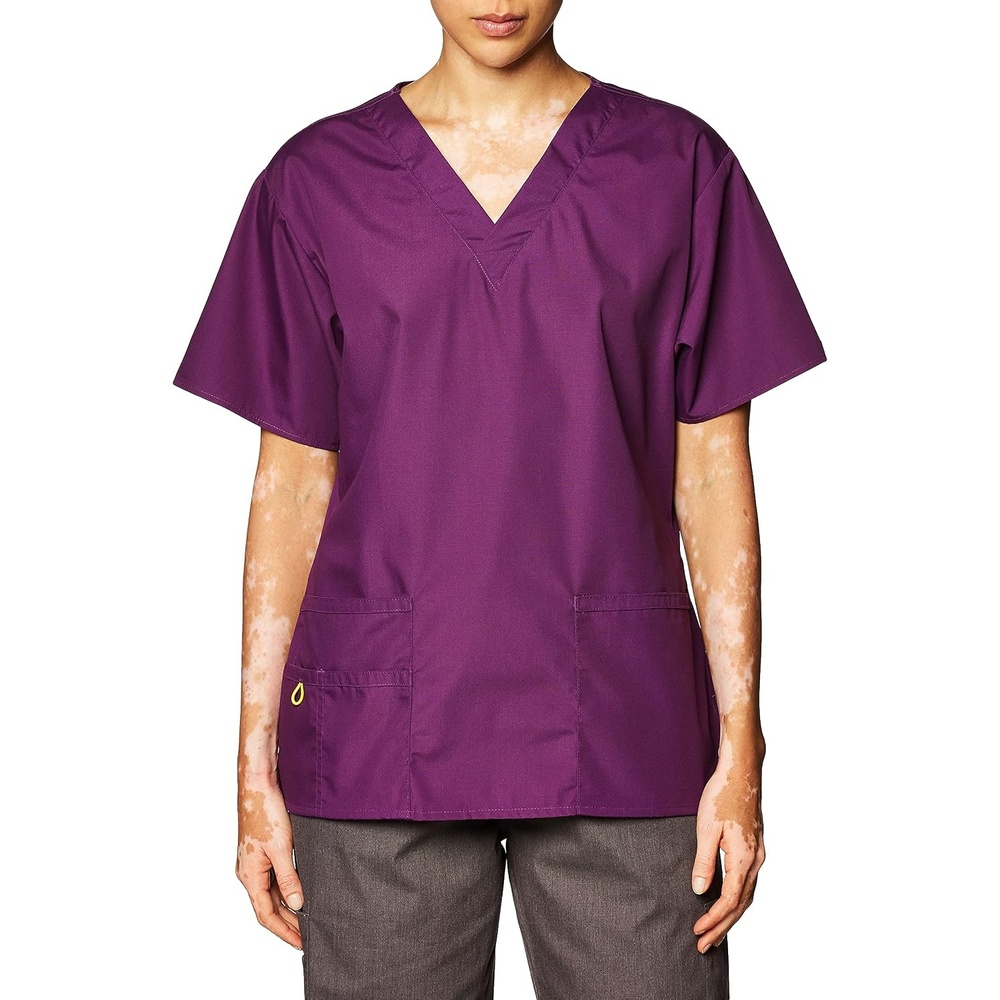 image:imageWonderWink Womens Origins Bravo VNeck TopEggplant