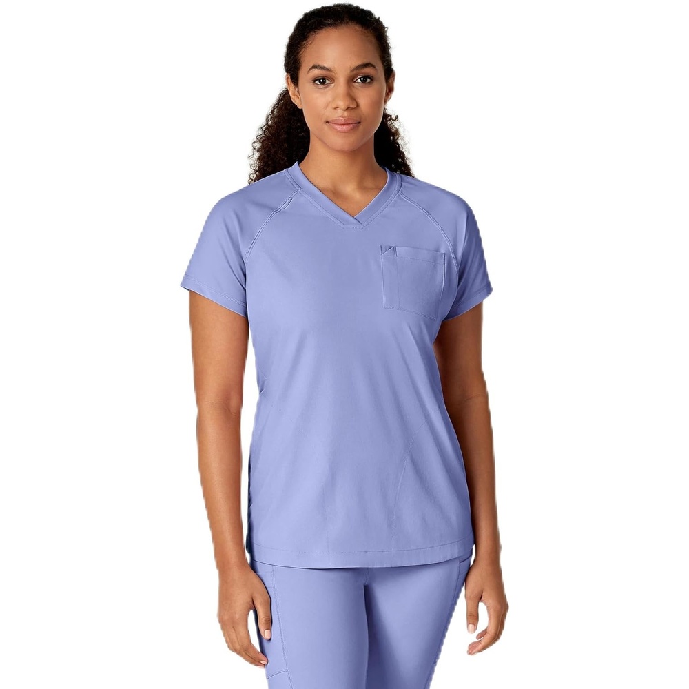 image:imageWonderWink Womens Scrub TopCeil Blue