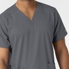 Wink Boundless Unisex V-Neck Scrub Top(Pewter)