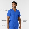 Wink Boundless Unisex V-Neck Scrub Top(Royal)