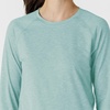 Wink Layers Women’s Watch Window Long Sleeve Underscrub Top(Sky Blue Heather)