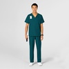 Wink W123 Unisex 4 Pocket Utility Scrub Top(Caribbean Blue)