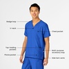 Wink W123 Unisex 4 Pocket Utility Scrub Top(Royal)