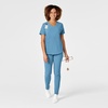 Wink Women’s Women’s V-Neck Scrub Top(Bay Blue)