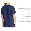 Wink WonderWORK Unisex V-Neck Scrub Top(Navy)