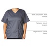 Wink WonderWORK Unisex V-Neck Scrub Top(Pewter)
