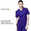 WonderWink Women’s Origins Bravo V-Neck Top(Grape)