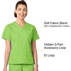 WonderWink Women’s Origins Bravo V-Neck Top(Green Apple)
