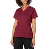 WonderWink Women’s Wonderflex Verity Scrub Top, Wine, Small