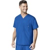 WonderWink unisex-adult Big The Alpha Unisex V-Neck Scrub Top, Royal, 3X-Large