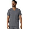 Wink Boundless Unisex V-Neck Scrub Top(Pewter)