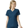 Wink Boundless Women’s 2-Pocket V-Neck Scrub Top(Caribbean Blue)