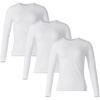 Wink Layers Women’s 3-Pack Essential Layer Long Sleeve(White)