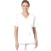 Wink WonderWORK Women’s V-Neck Scrub Top, White, 3XL