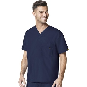 WINK Origins Alpha-Unisex V-Neck Scrub Top, Navy, 2XL
