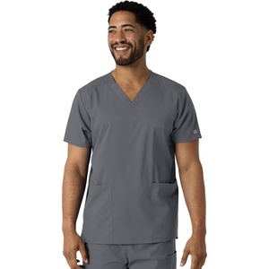 Wink Boundless Unisex V-Neck Scrub Top(Pewter)