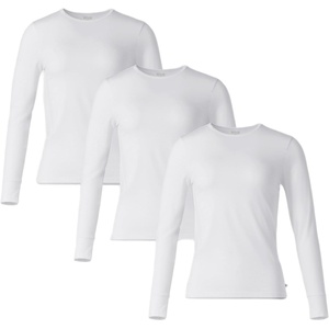 Wink Layers Women’s 3-Pack Essential Layer Long Sleeve(White)