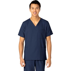 Wink W123 Unisex 4 Pocket Utility Scrub Top(Navy)