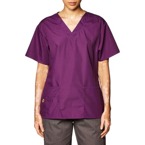 WonderWink Women’s Origins Bravo V-Neck Top(Eggplant)