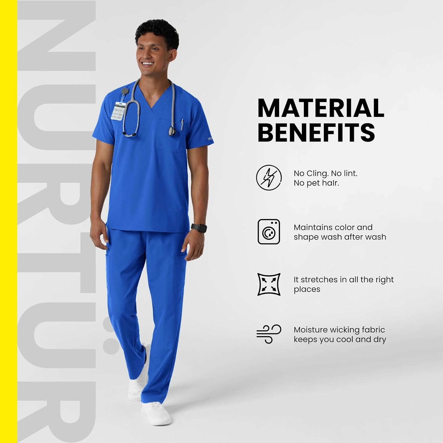 image:imageWINK Boundless Mens Warm Up Scrub JacketBlack