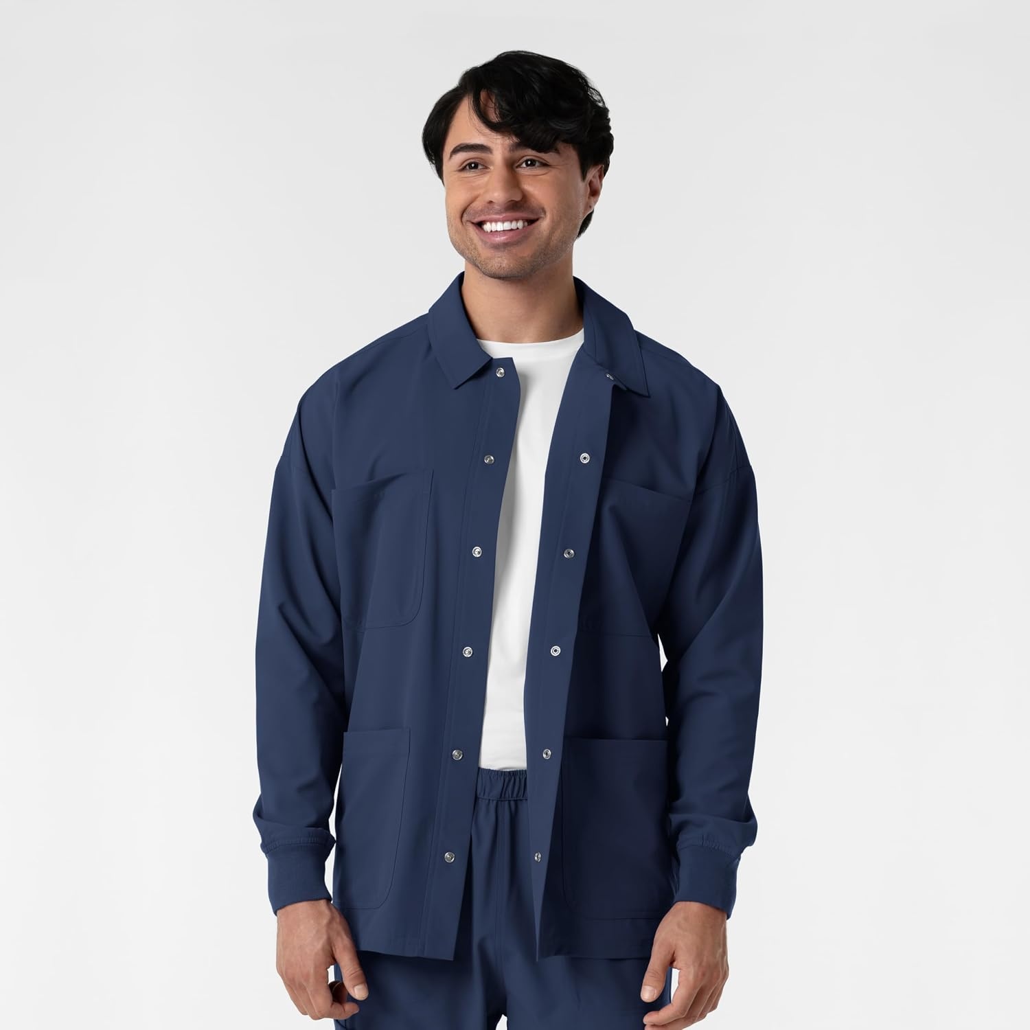 image:imageWINK Boundless Mens Warm Up Scrub JacketNavy