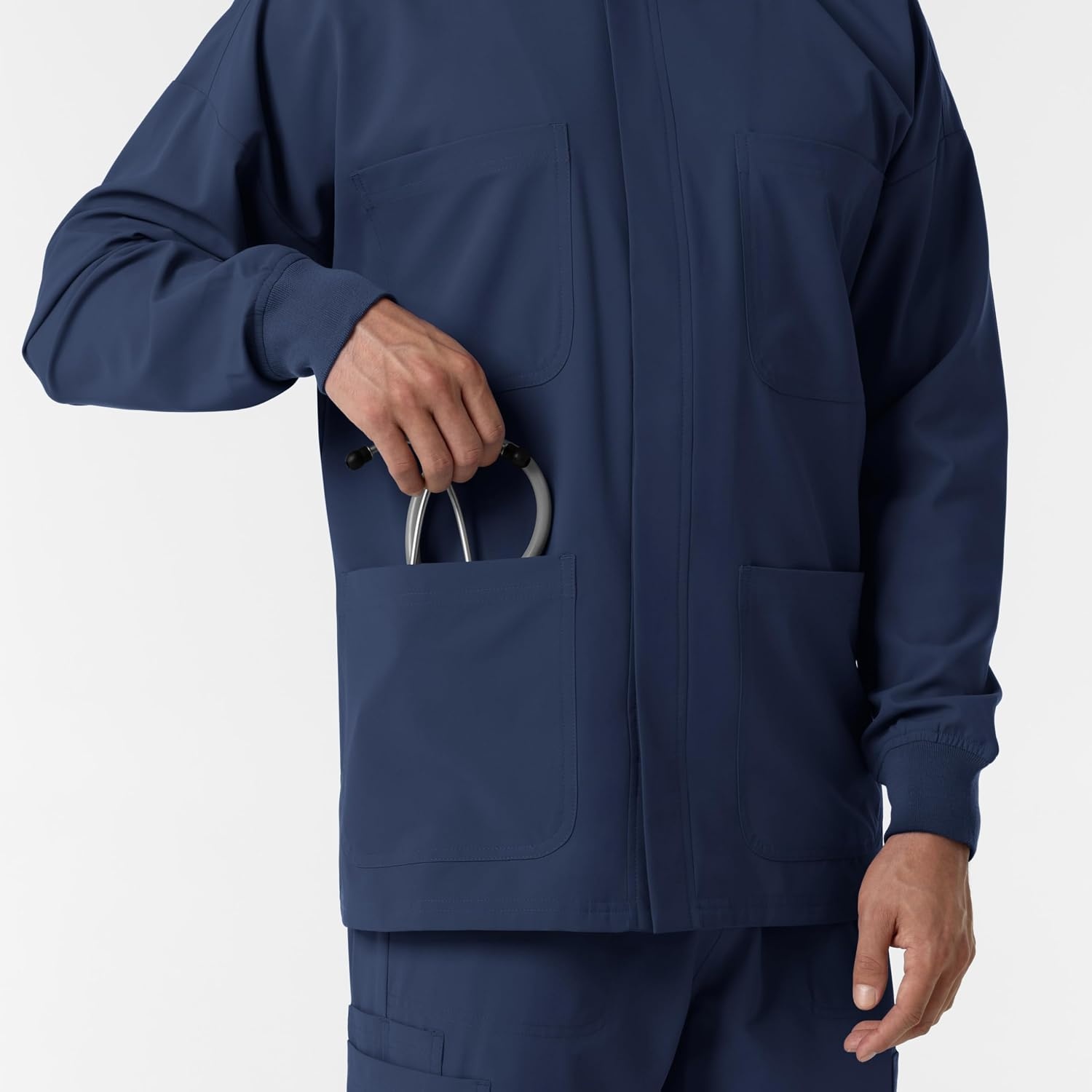 image:imageWINK Boundless Mens Warm Up Scrub JacketNavy