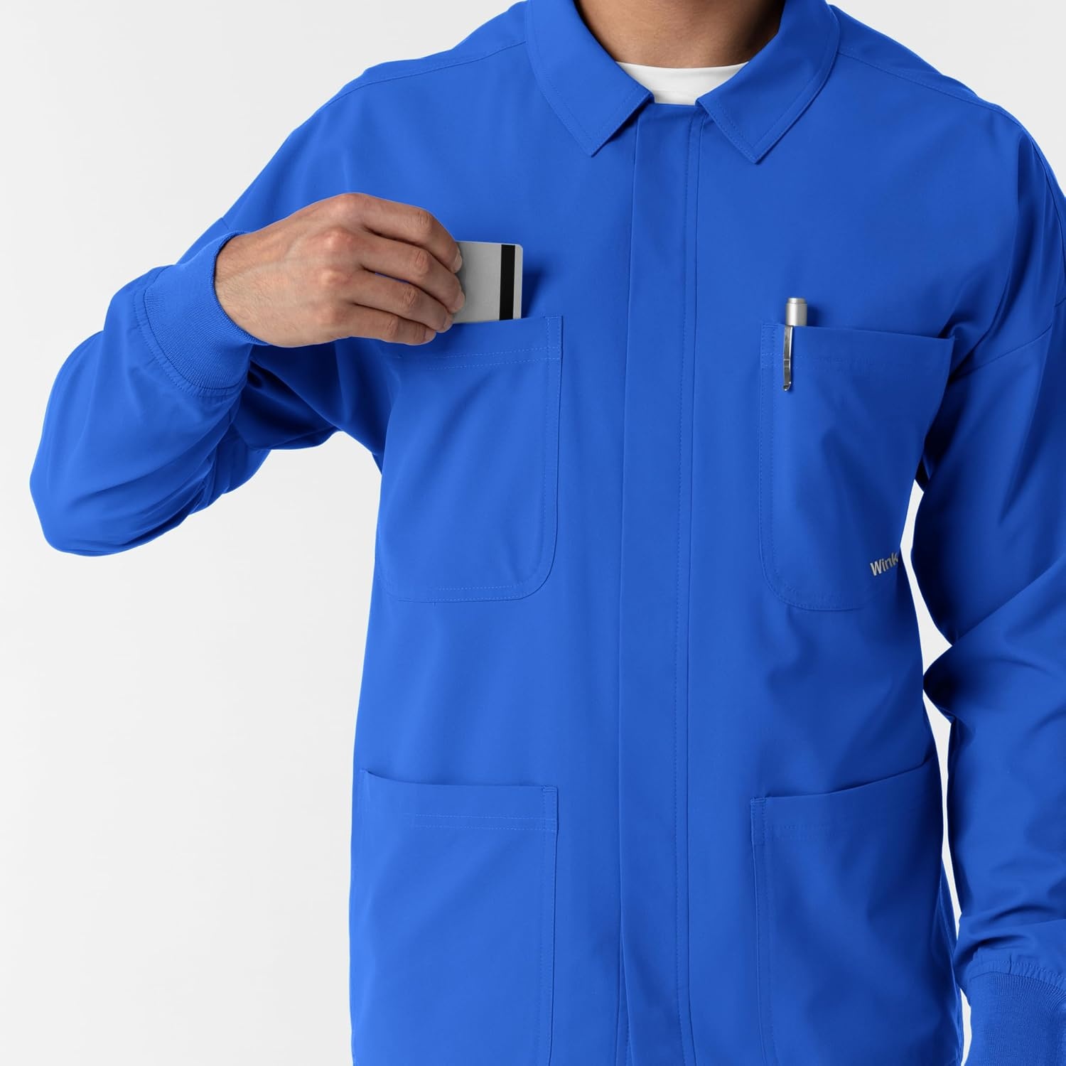 image:imageWINK Boundless Mens Warm Up Scrub JacketRoyal