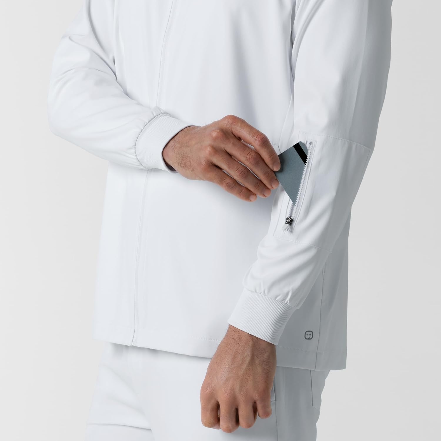 image:imageWINK Boundless Mens Warm Up Scrub JacketWhite