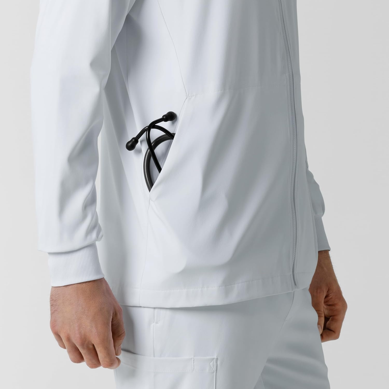 image:imageWINK Boundless Mens Warm Up Scrub JacketWhite